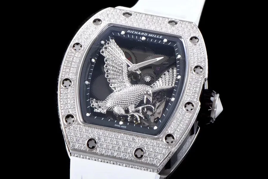 Richard Mille Replica RM 023 White Strap Hollow Dial