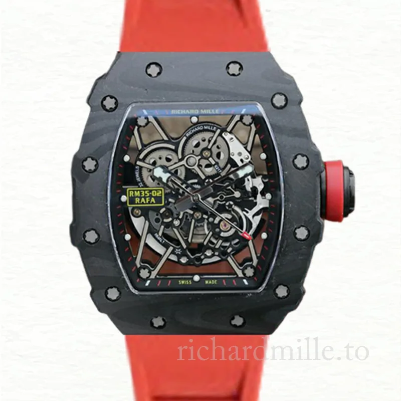 Richard Mille RM35-02 Men Mechanical Transparent Dial Watch
