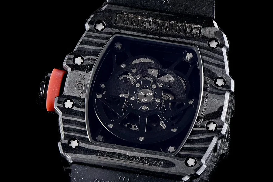 Richard Mille Replica RM 35-02 Black Imported Rubber Strap Folding Buckle