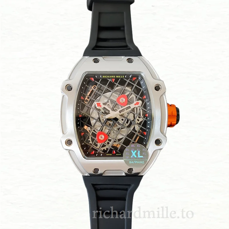 Richard Mille RM27-04 Mechanical Men Transparent Dial Stainless Steel Watch