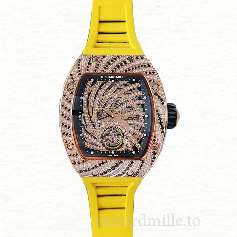 Richard Mille RM51-02 Mechanical Ladies Watch Diamond Paved Dial