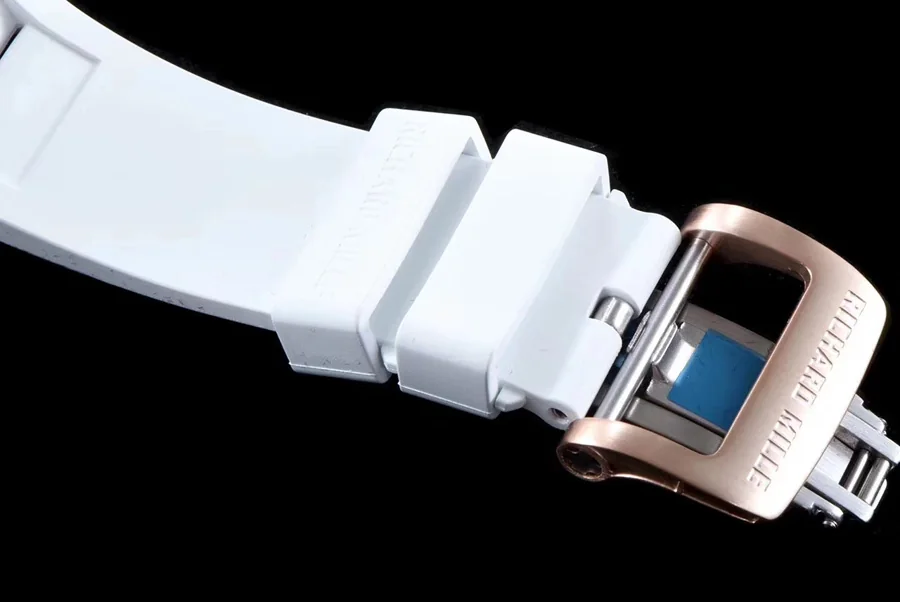 Richard Mille Replica RM 035 White Rubber Strap