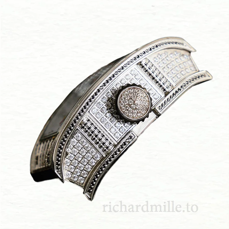 Richard Mille RM023 Men Automatic Roman Numeral Rubber Band Watch
