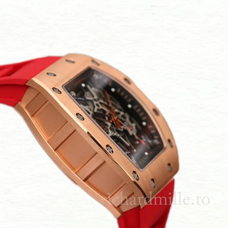 Richard Mille RM035 Men Mechanical Rubber Band Stainless Steel