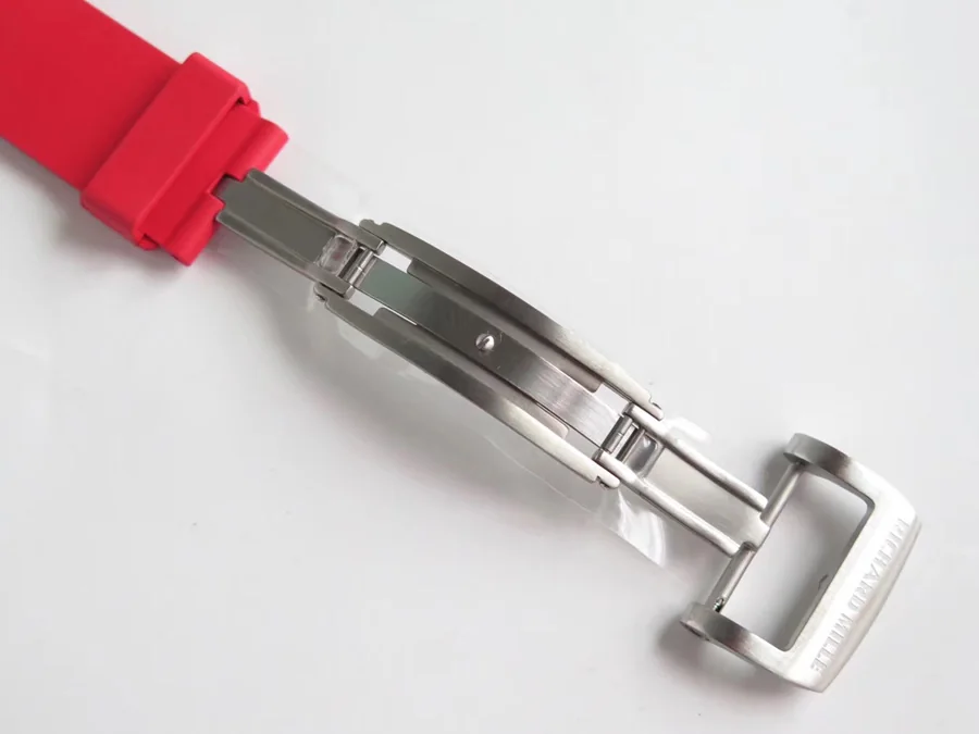 Richard Mille Replica RM 052 Red Rubber Strap Titanium Bezel