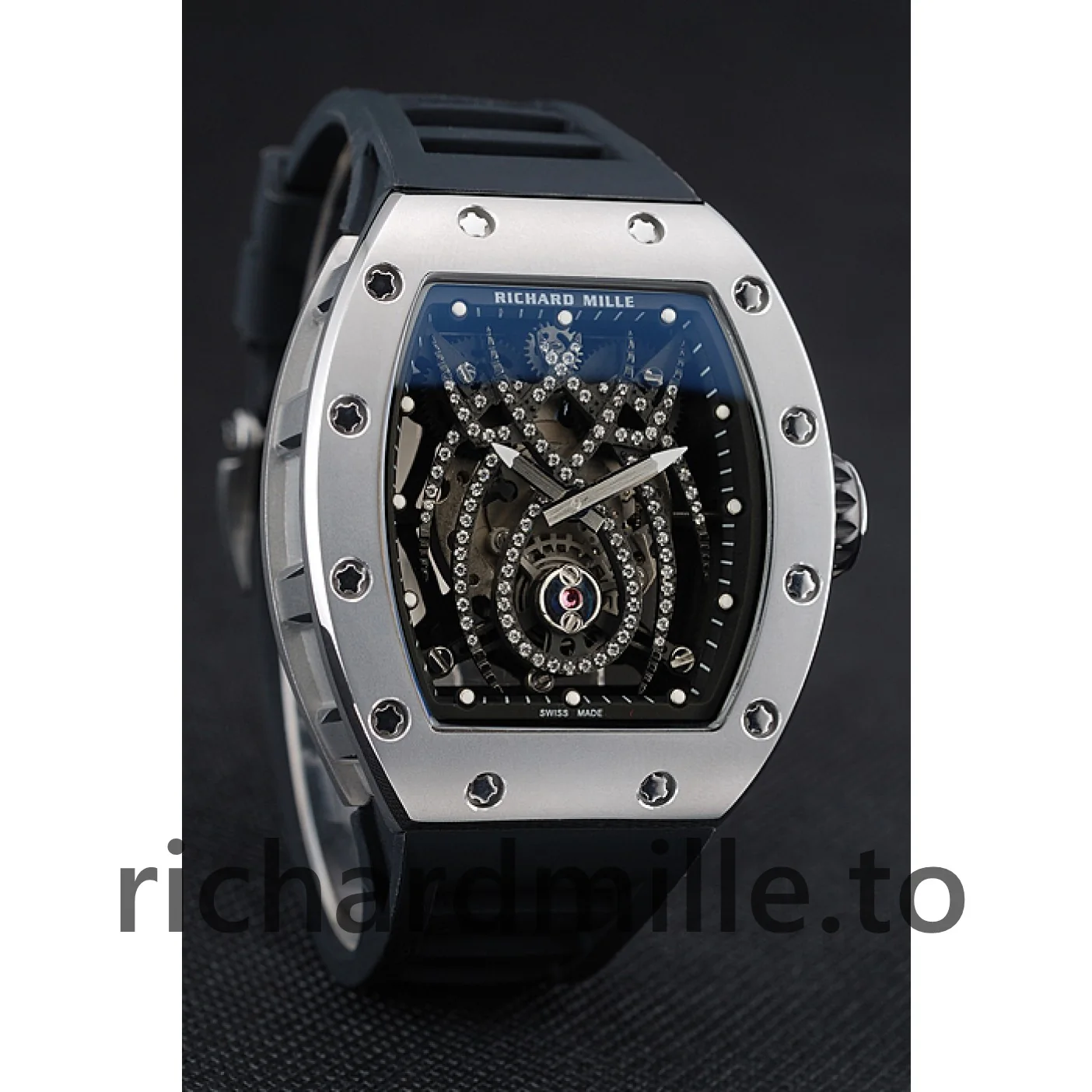 Richard Mille RM 19-01 1454256 Men Black Dial Rubber Watch