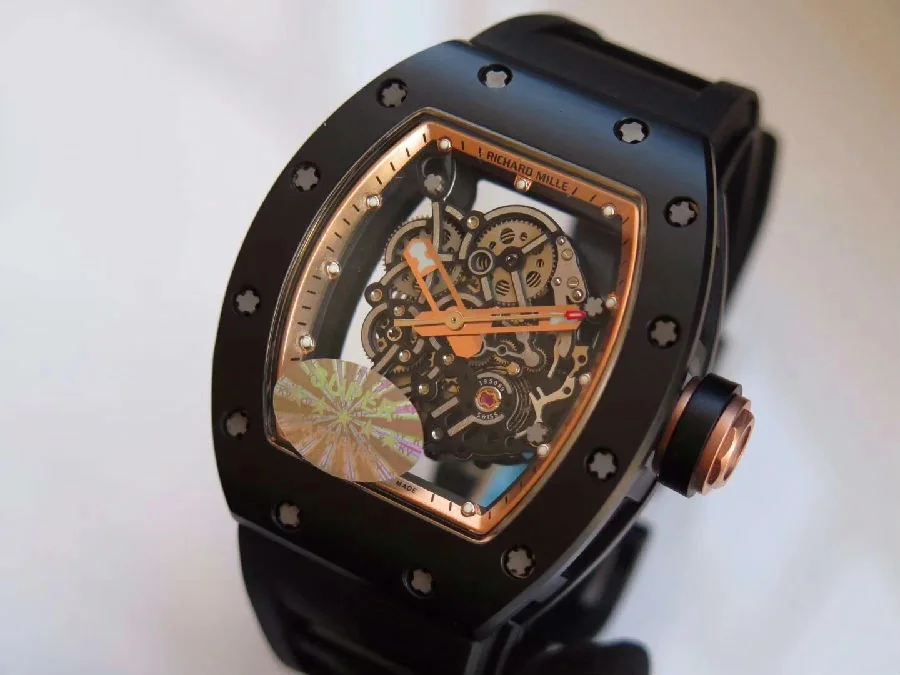 Richard Mille Replica RM 055 Black Strap