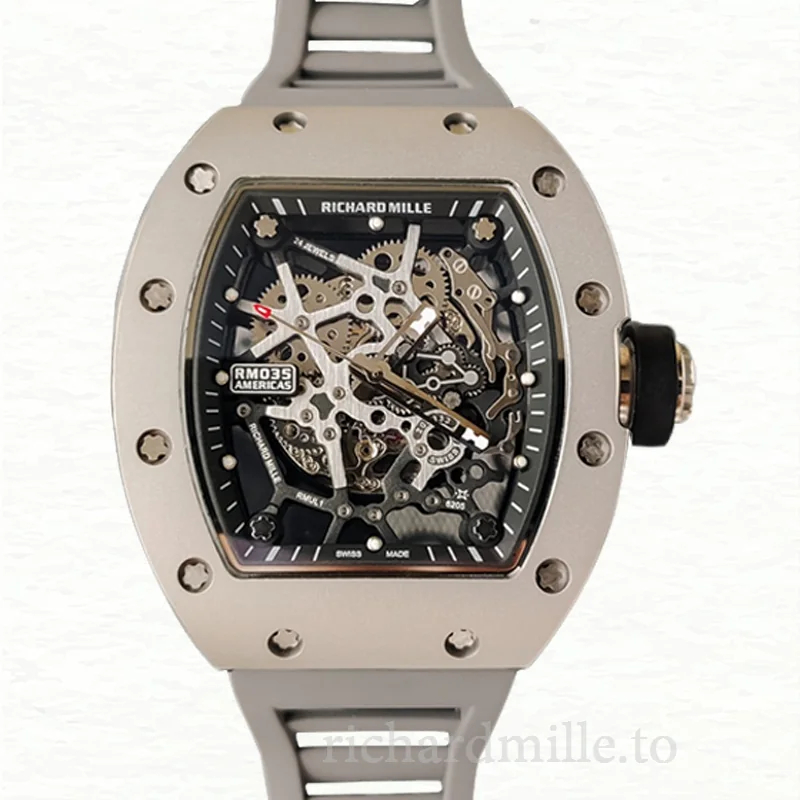 Richard Mille RM35 Men Mechanical Skeleton Dial