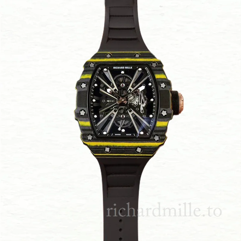 Richard Mille RM12-01 Men Mechanical Rubber Band Watch