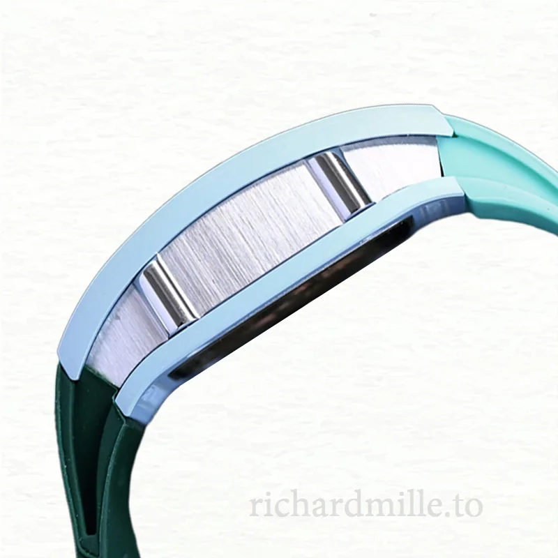 Richard Mille RM07-01 Ladies Automatic Watch Transparent Dial Rubber Band
