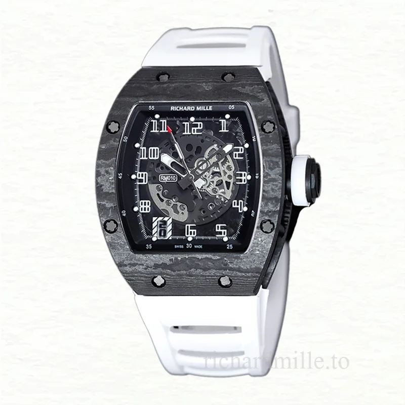 Richard Mille RM 010 Automatic Men Carbon Fiber Watch
