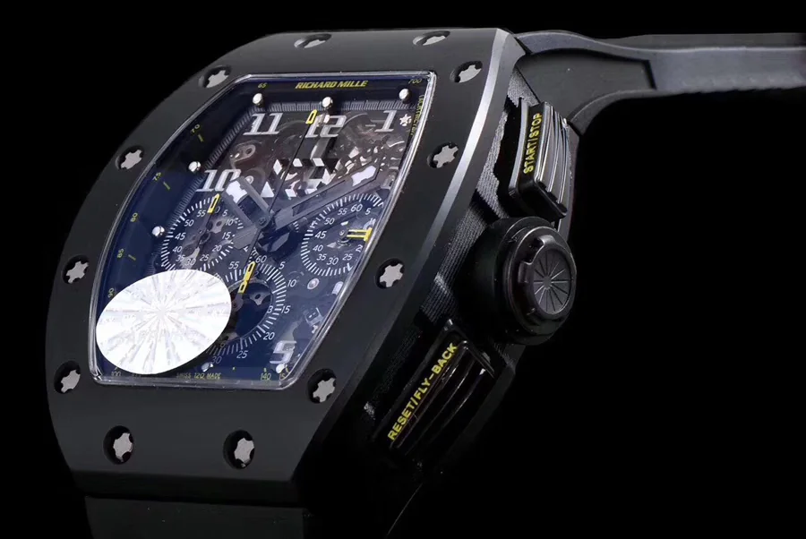 Richard Mille Replica RM 011 Black Strap