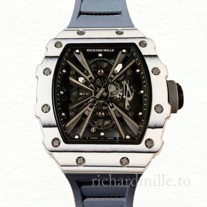 Richard Mille RM12-01 Mechanical Men Transparent Dial Watch