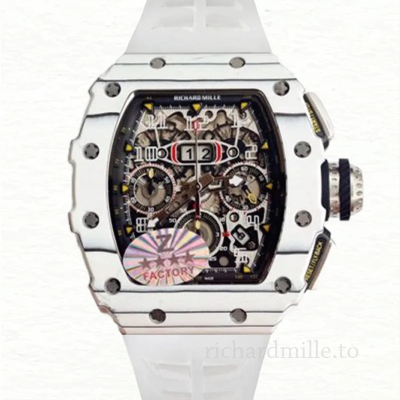 Richard Mille RM 11-03 Rubber Band Transparent Dial Men's Automatic Watch