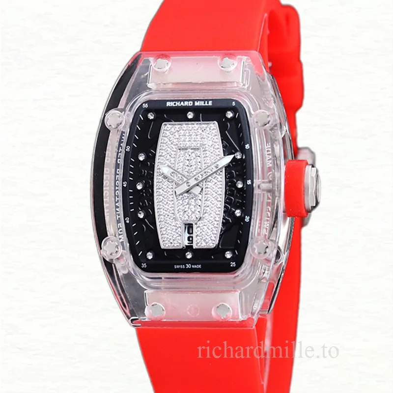 Richard Mille RM 07-02 Automatic Ladies Diamonds Dial Rubber Band