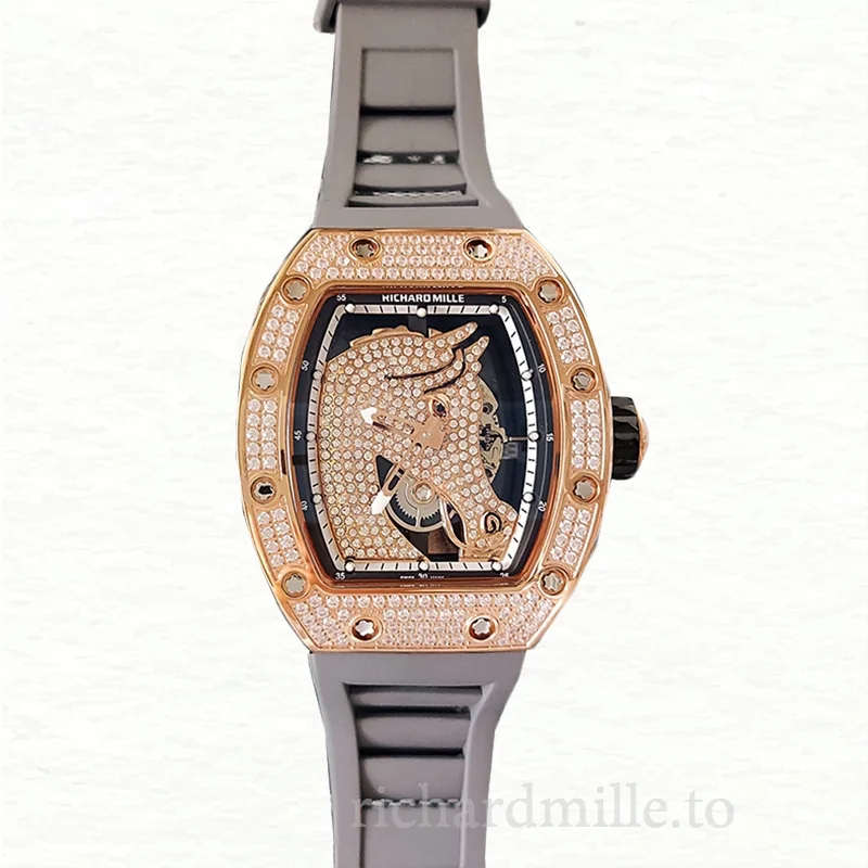 Richard Mille RM52-02 Men Mechanical Rubber Band Horse Dial