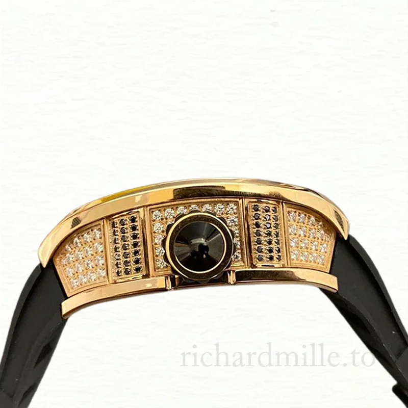 Richard Mille RM19-02 Hand Wind Men Rubber Band Flowers Dial