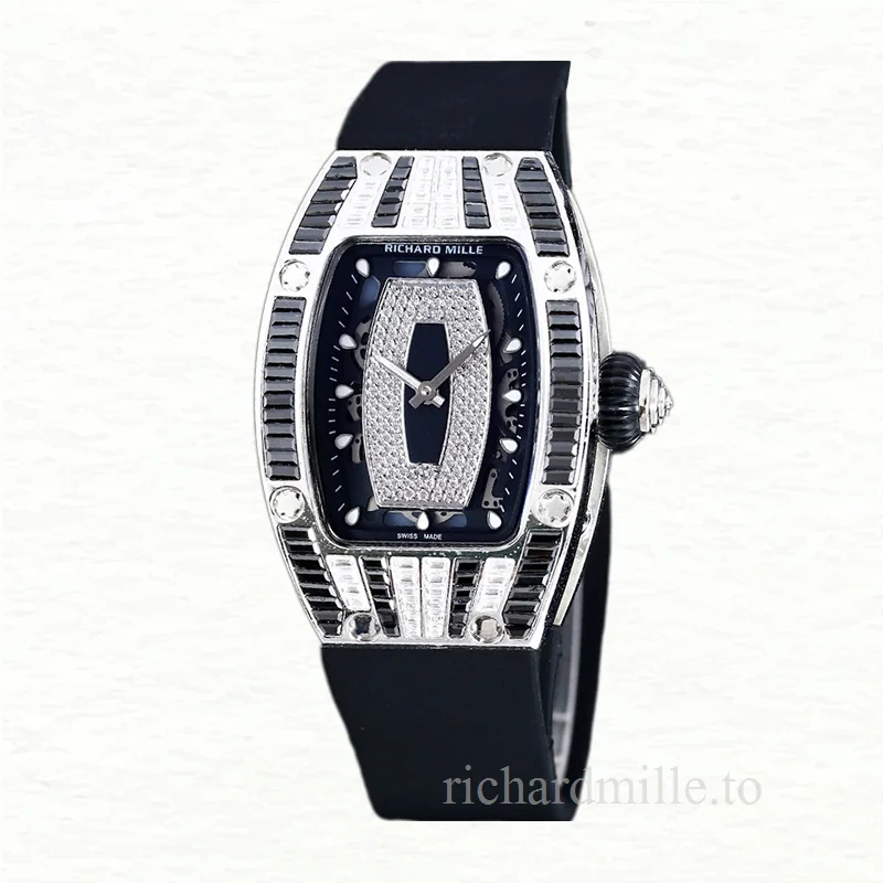 Richard Mille RM 07-01 Automatic Ladies Black With Diamonds Dial Stainless Steel
