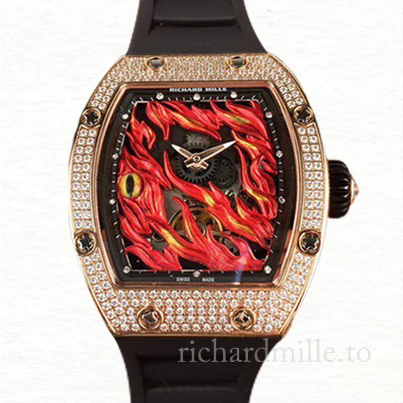 Richard Mille RM26-02 Men Hand Wind Watch Diamond Bezel