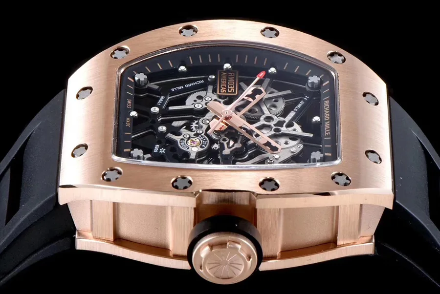 Richard Mille Replica RM 035 Black Strap Folding Clasp