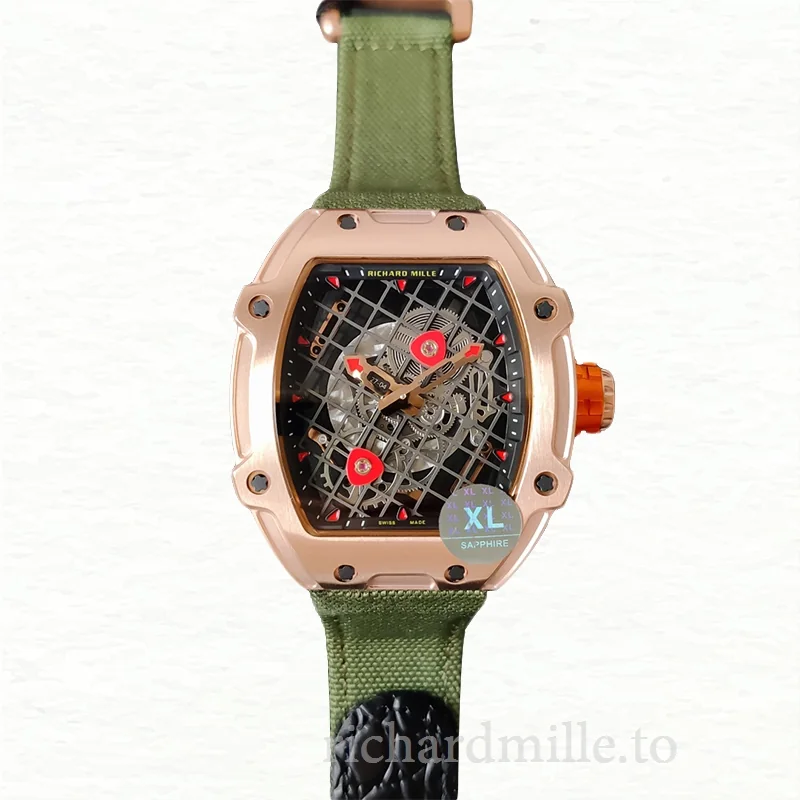 Richard Mille RM27-04 Men Mechanical Nylon Strap Watch