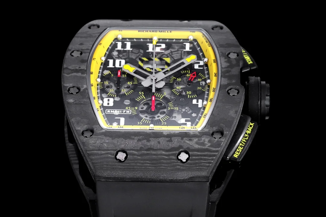 Black skeletonised chronograph in the Christmas gift edit
