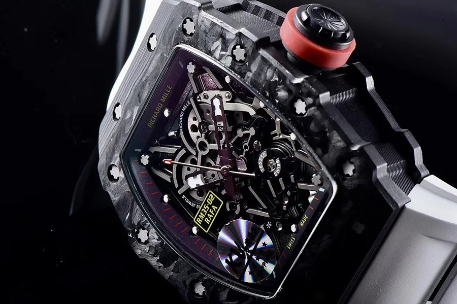 Richard Mille Replica RM 35-02 V3 Upgraded White Strap