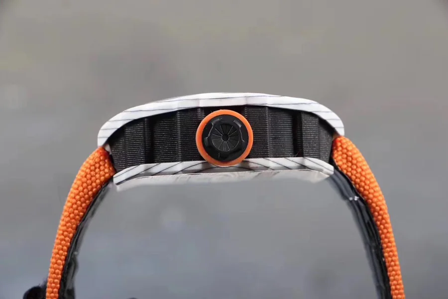 Richard Mille Replica RM 12-01 Orange Fabric Cloth Material Strap