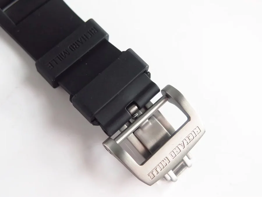 Richard Mille Replica RM 052 Black Rubber Strap Titanium Bezel