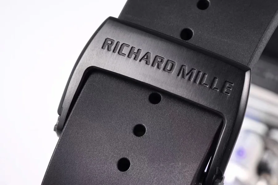 Richard Mille Replica RM 052 Black Strap Black Skeleton Skull Shape Dial