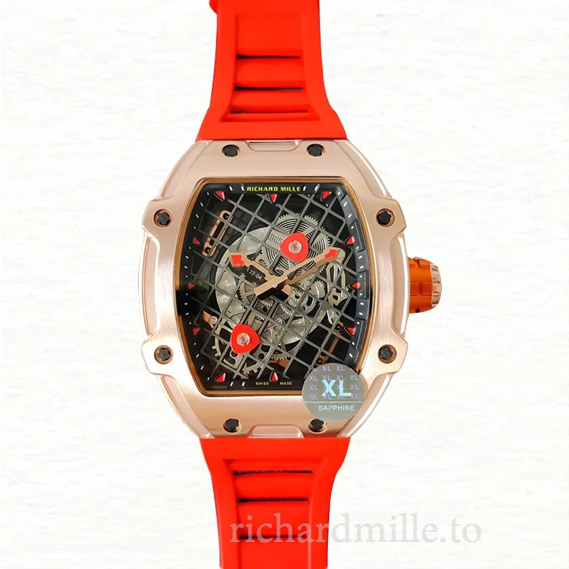 Richard Mille RM27-04 Mechanical Men Transparent Dial Rubber Band
