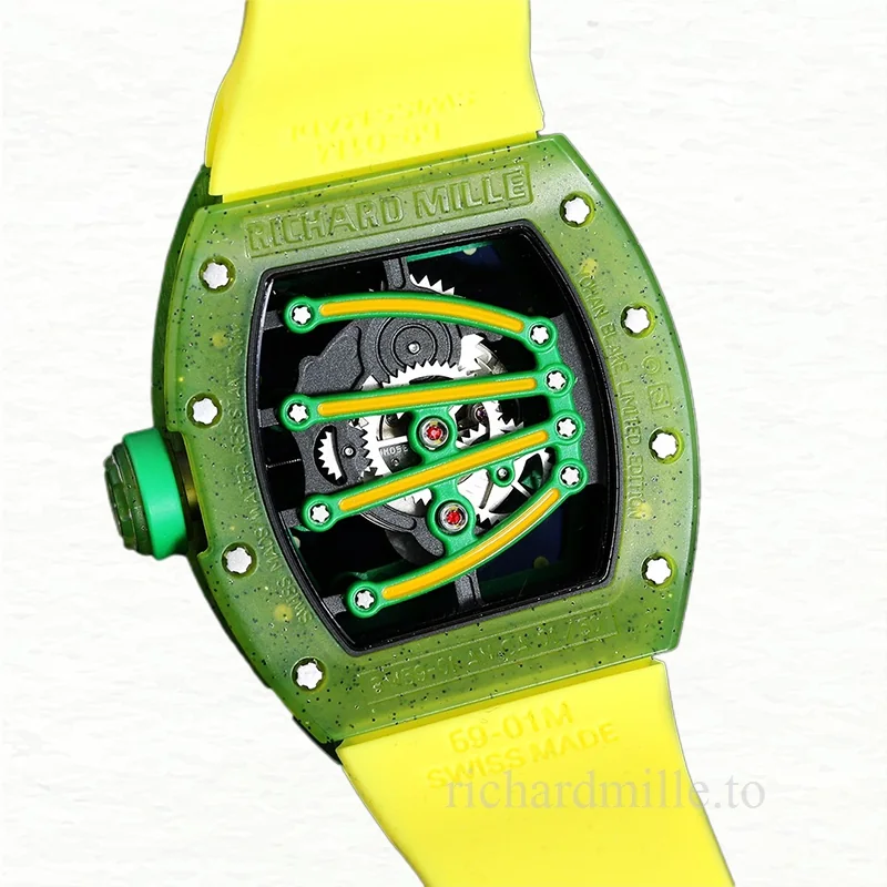 Richard Mille RM 56-01 Automatic Men Rubber Band Watch