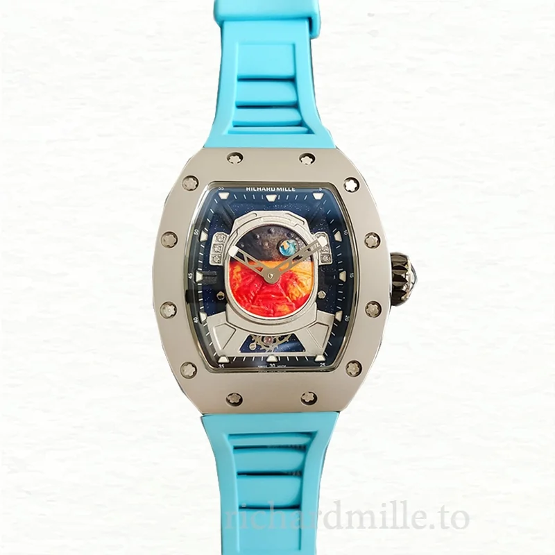 Richard Mille RM52-05 Men Mechanical Rubber Band Mars Earth Dial
