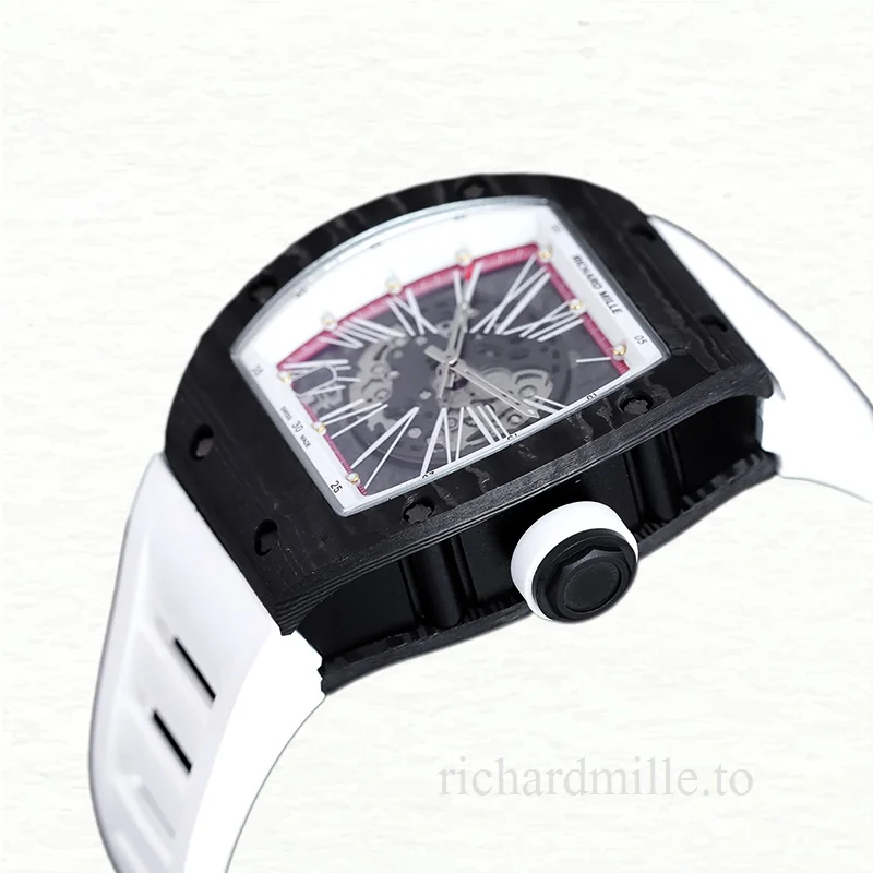 Richard Mille RM 010 Men Automatic Watch Carbon Fiber