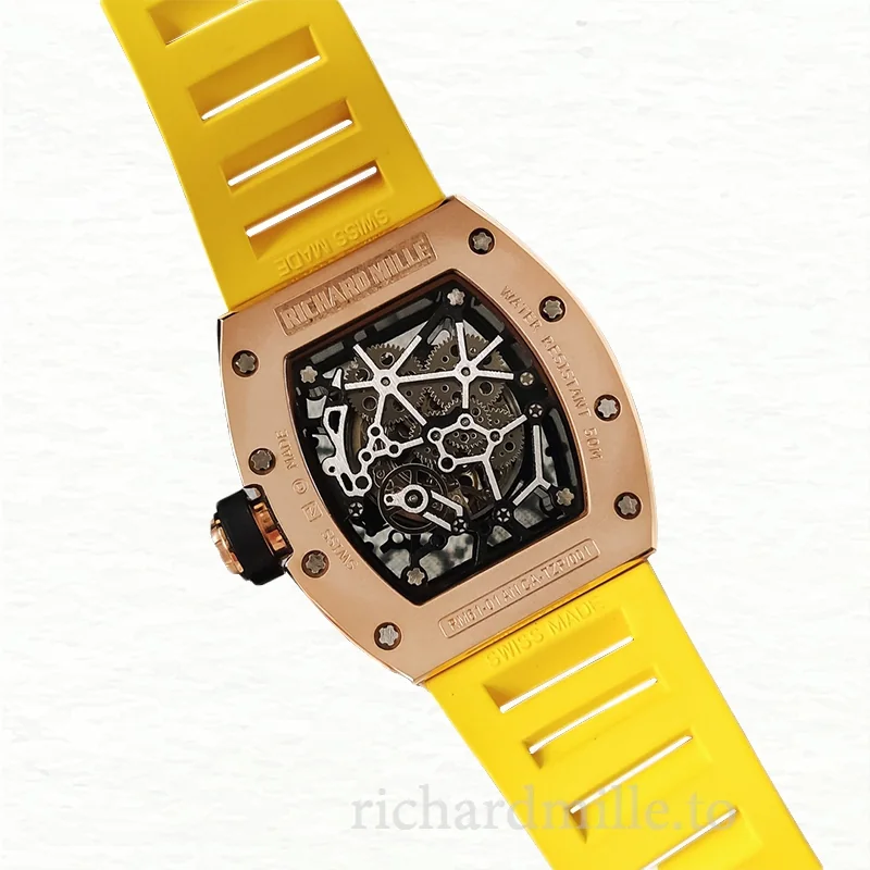 Richard Mille RM35 Mechanical Men Watch Skeleton Dial Rubber Band