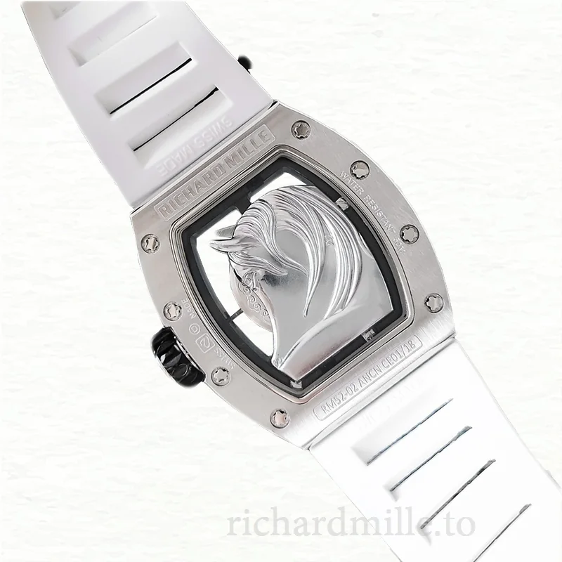Richard Mille RM52-02 Men Mechanical Watch Diamond Bezel