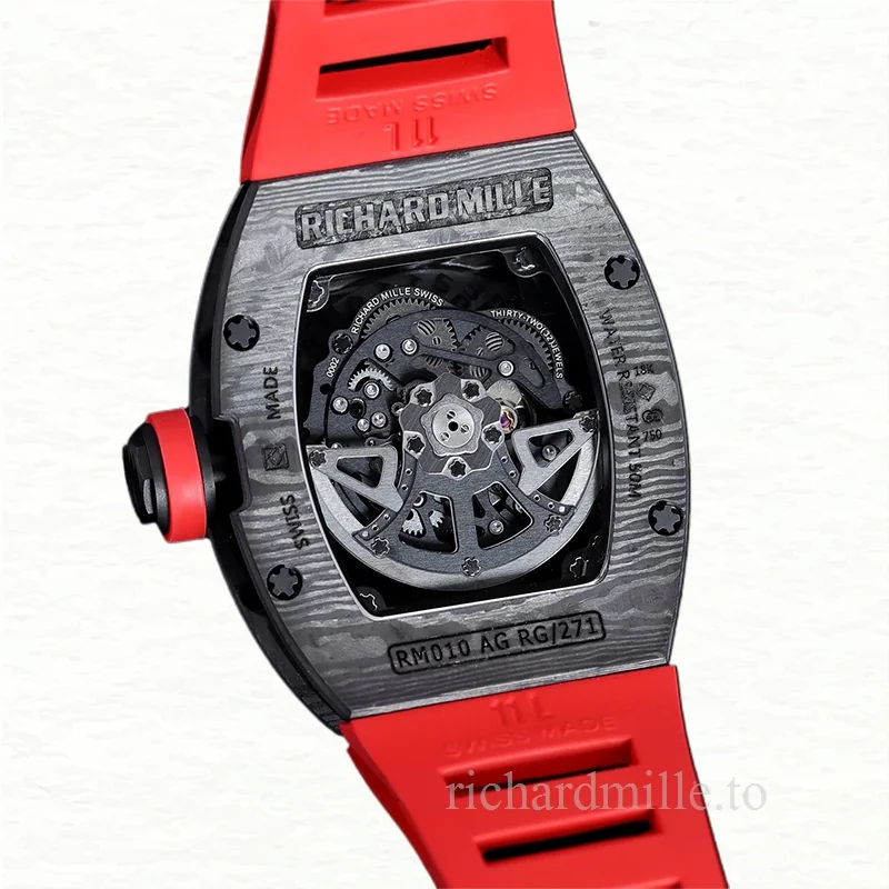 Richard Mille RM 010 Men Automatic Transparent Dial Watch
