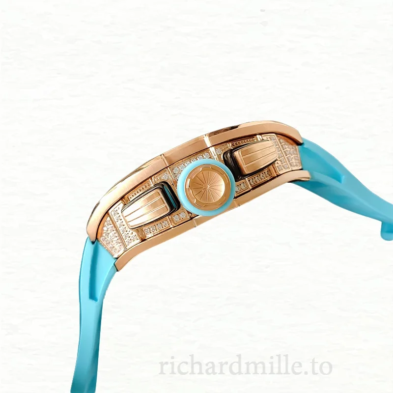 Richard Mille RM011 Men Mechanical Transparent Dial Watch Rubber Band