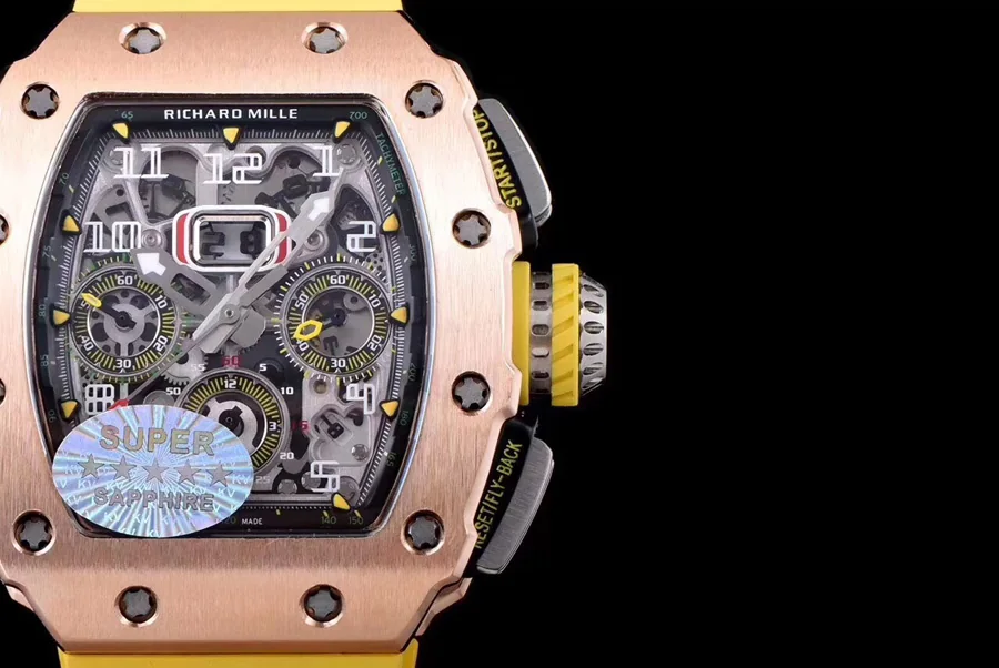 Richard Mille Replica RM 11-03 Yellow Strap