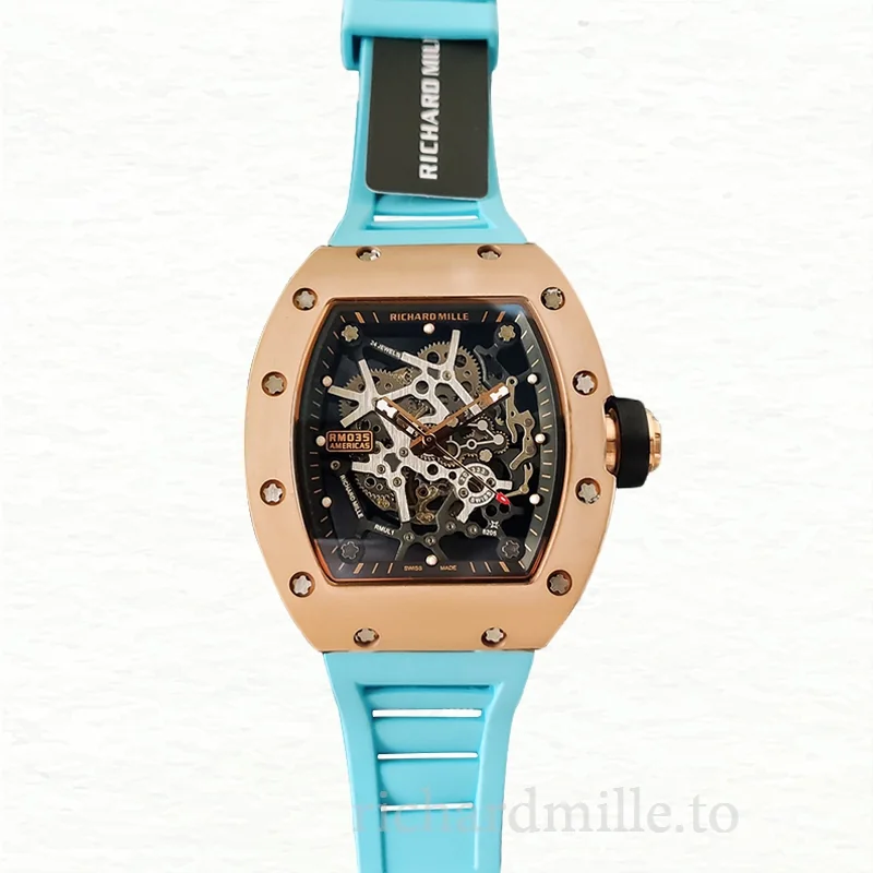 Richard Mille RM35 Men Mechanical Watch Rubber Band