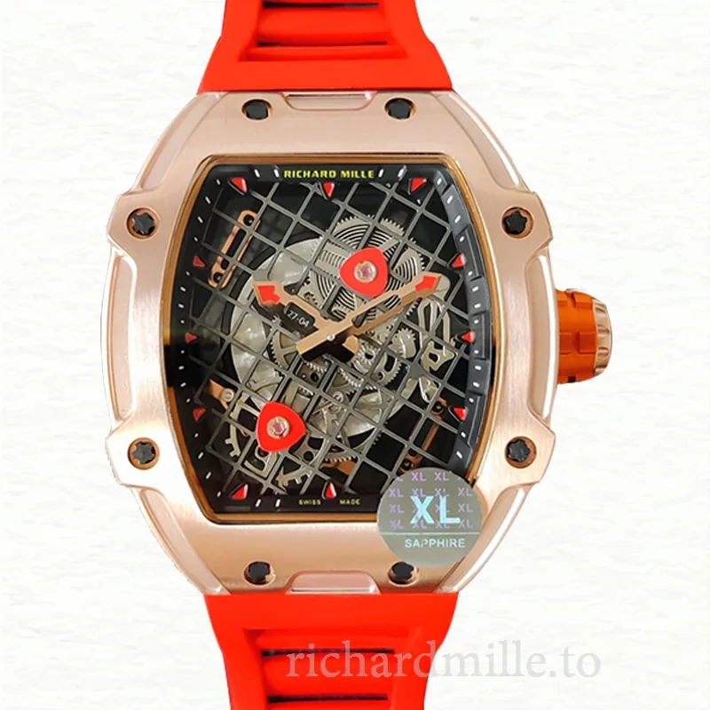 Richard Mille RM27-04 Mechanical Men Transparent Dial Rubber Band