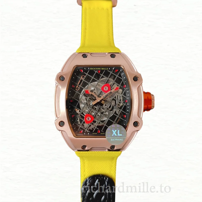 Richard Mille RM27-04 Men Mechanical Nylon Strap Watch