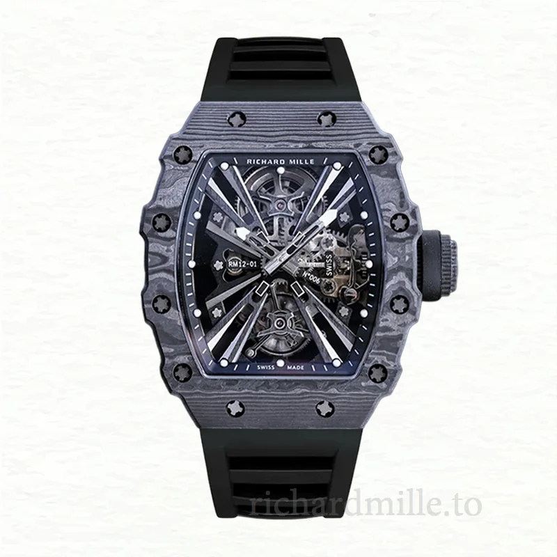 Richard Mille RM12-01 Men Automatic Transparent Dial Dot
