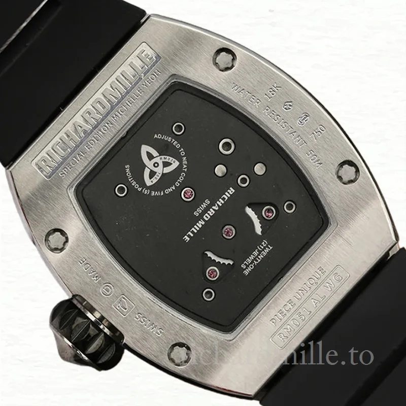 Richard Mille RM019 Hand Wind Men Rubber Band Watch