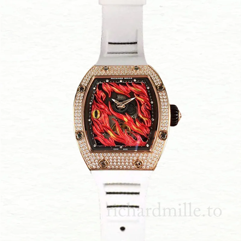 Richard Mille RM26-02 Men Hand Wind Rubber Band Watch