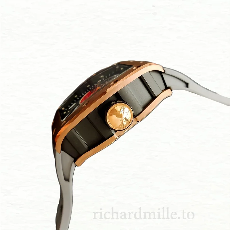 Richard Mille RM52-05 Men Mechanical Watch Mars Earth Dial Rubber Band