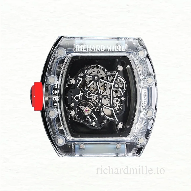 Richard Mille RM 055 Men Automatic Watch Rubber Band Acrylic