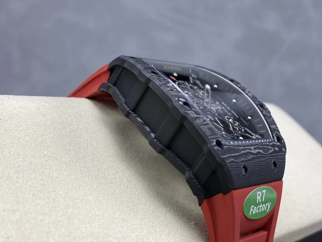 Premium Swiss Skeleton Richard Mille RM 35-02 Replica Rafa Nadal Watch With Red Rubber Strap
