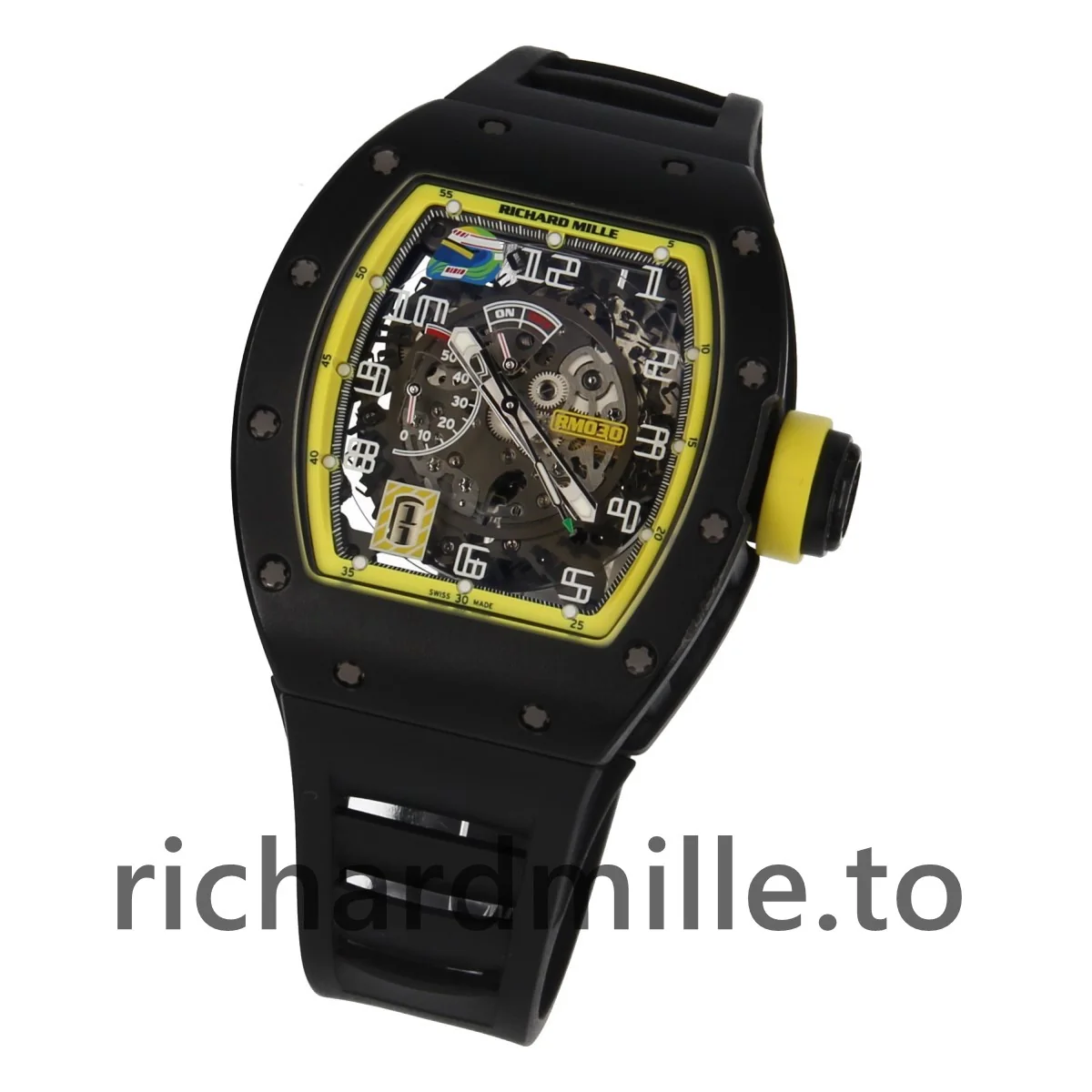 Richard Mille RM 030 Rubber Transparent Dial Watch