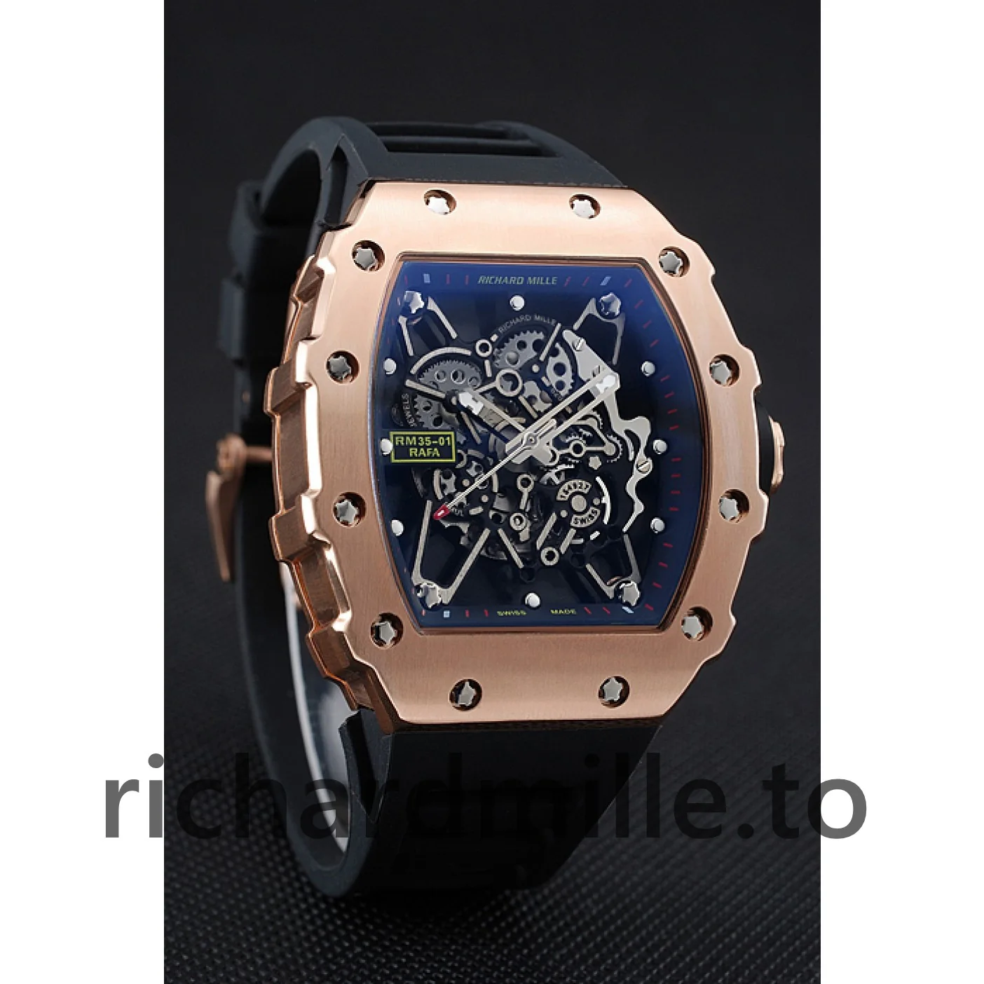 Richard Mille RM 35-01 Rafa 1454197 Black Dial Men Watch